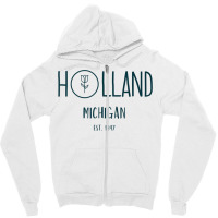 Holland Michigan Michigander Great Lakes Souvenir Gift Tulip T Shirt Zipper Hoodie | Artistshot