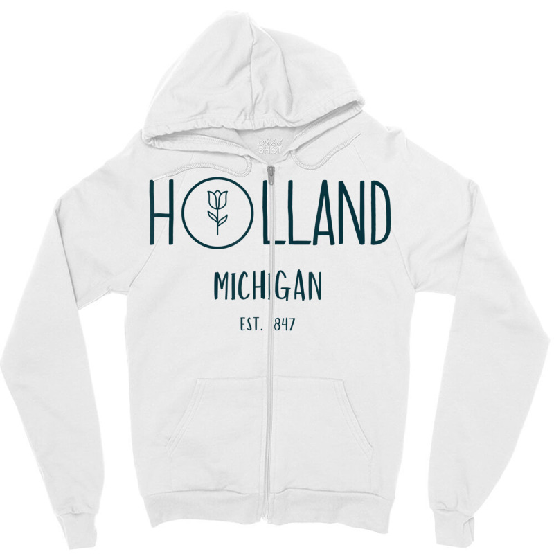 Holland Michigan Michigander Great Lakes Souvenir Gift Tulip T Shirt Zipper Hoodie | Artistshot