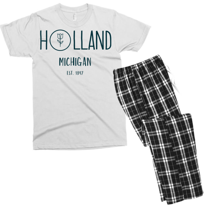 Holland Michigan Michigander Great Lakes Souvenir Gift Tulip T Shirt Men's T-shirt Pajama Set | Artistshot