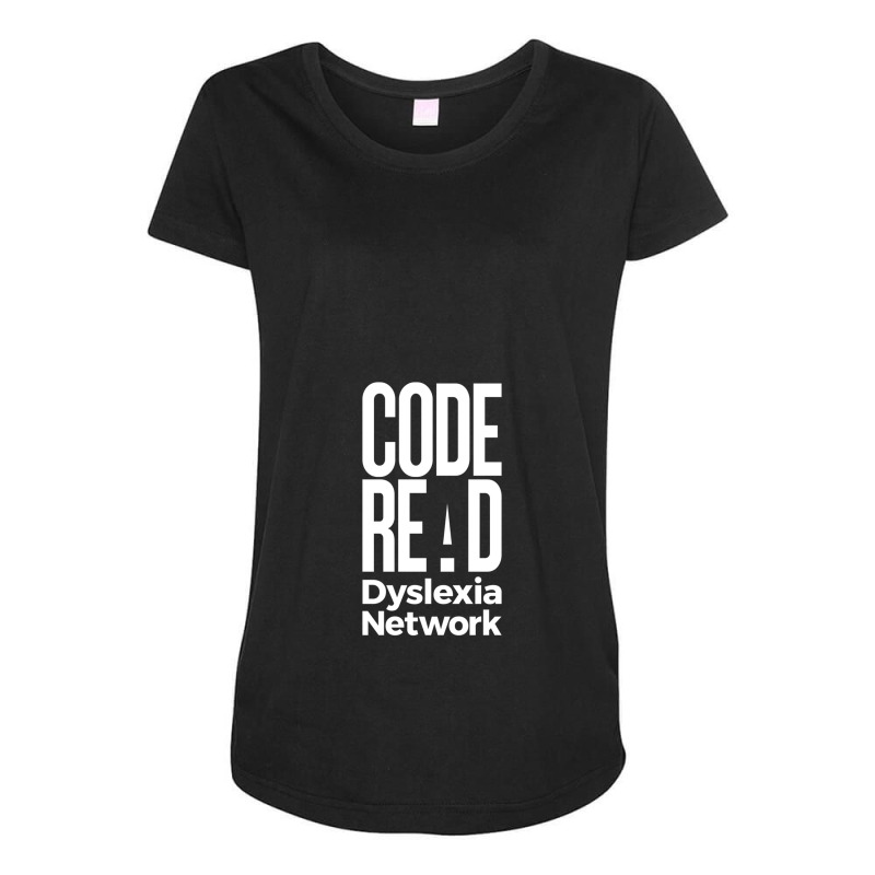 Code Read Dyslexia Network Maternity Scoop Neck T-shirt by cm-arts | Artistshot