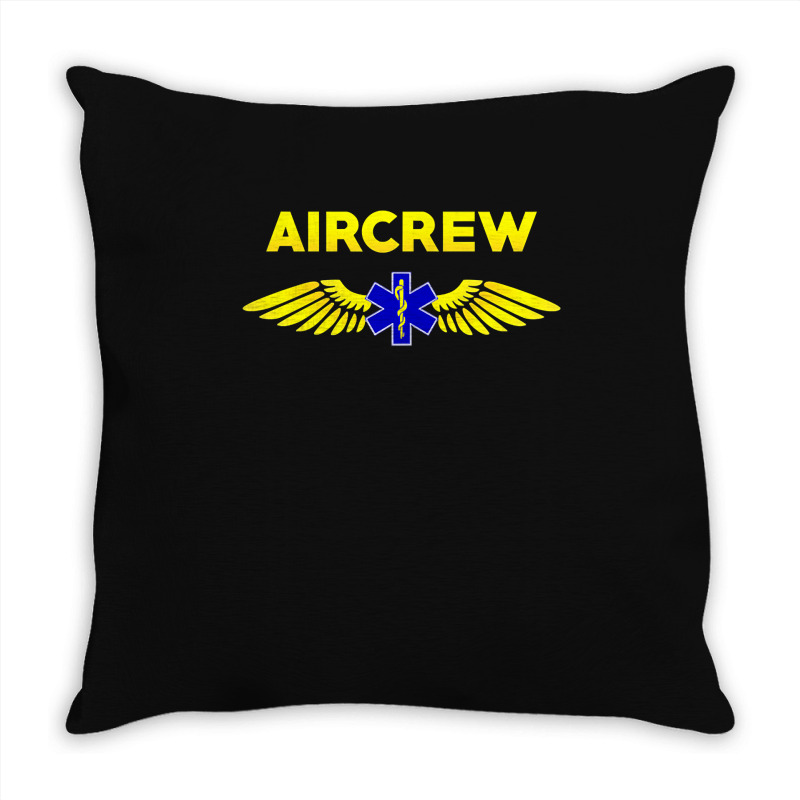 Aircrew Ems Emt Emergency Medical Service Flight Crew Throw Pillow | Artistshot