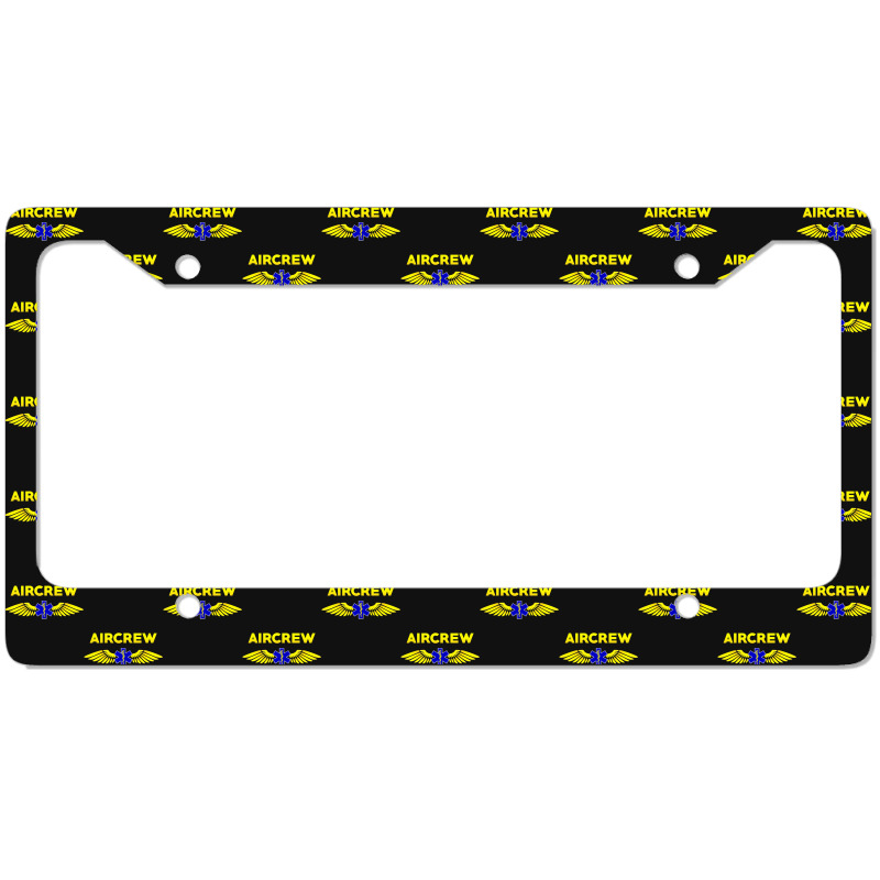 Aircrew Ems Emt Emergency Medical Service Flight Crew License Plate Frame | Artistshot