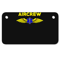 Aircrew Ems Emt Emergency Medical Service Flight Crew Motorcycle License Plate | Artistshot