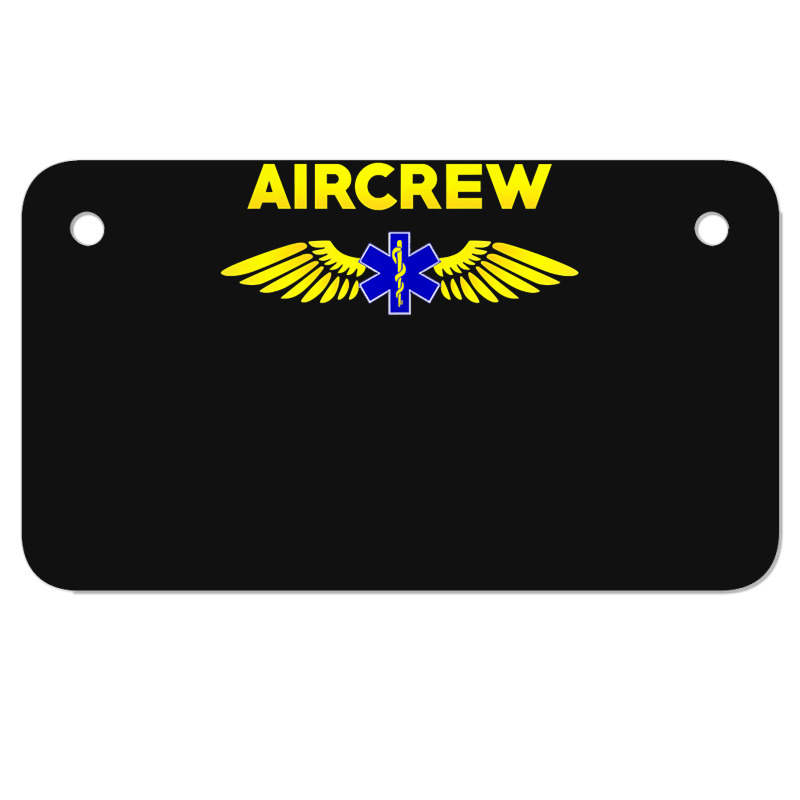 Aircrew Ems Emt Emergency Medical Service Flight Crew Motorcycle License Plate | Artistshot