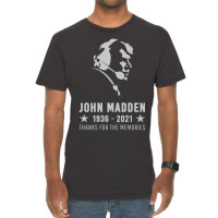 John Madden Silhouette - Thanks For The Memories Vintage T-shirt | Artistshot