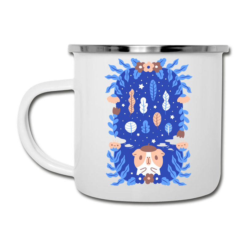 Guinea Pig With Flowers And Leaves, Guinea Pig With Flowers And Leaves Camper Cup | Artistshot