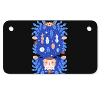 Guinea Pig With Flowers And Leaves, Guinea Pig With Flowers And Leaves Motorcycle License Plate | Artistshot