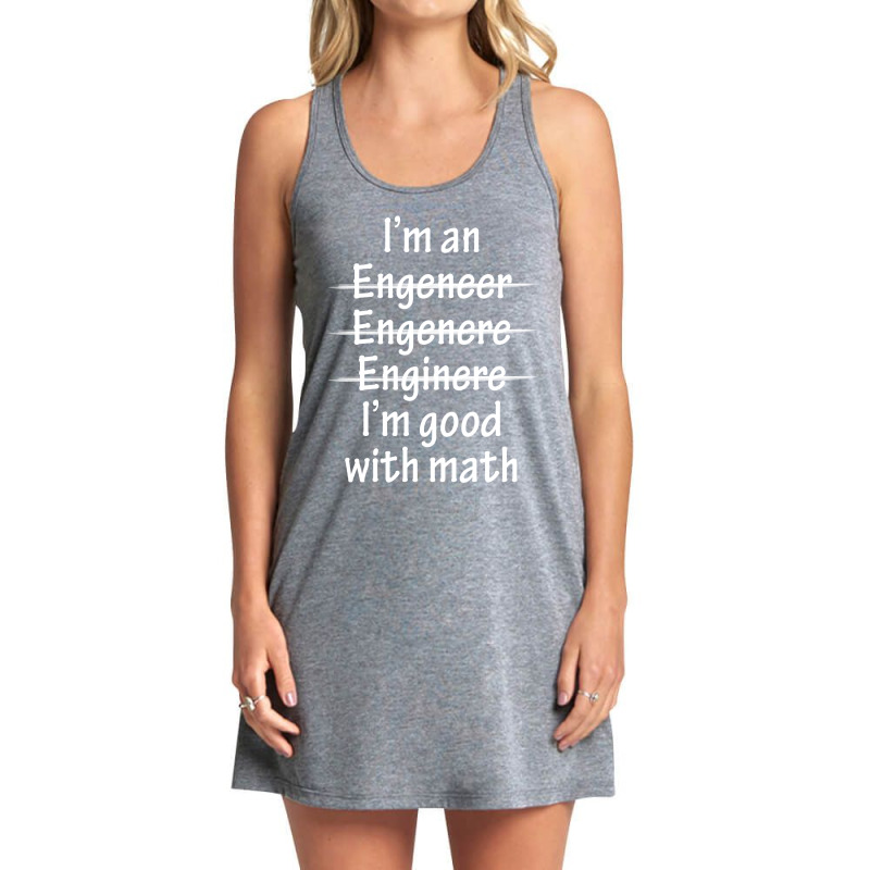 I Am Good With Math Tank Dress | Artistshot