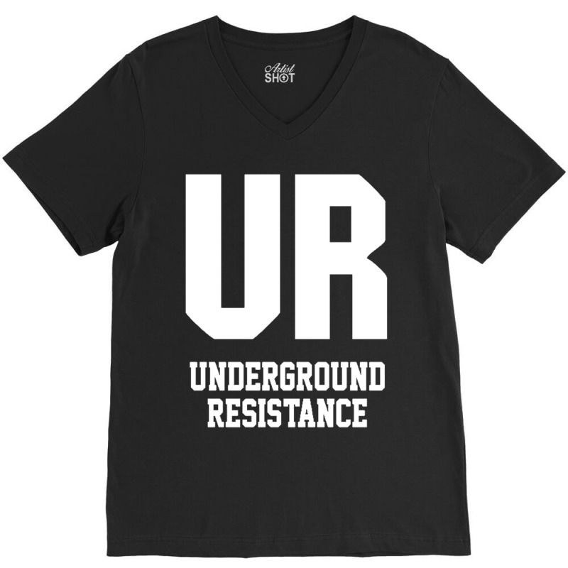 Underground Resistence V-Neck Tee by cm-arts | Artistshot