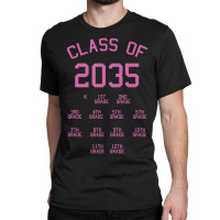 Class Of 2035 Checklist Cool Grow With Me Pre-k Kindergarten Classic T-shirt | Artistshot