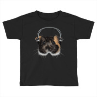 Guinea Pig With Headphones, Guinea Pig With Headphones Art, Guinea Pig Toddler T-shirt | Artistshot