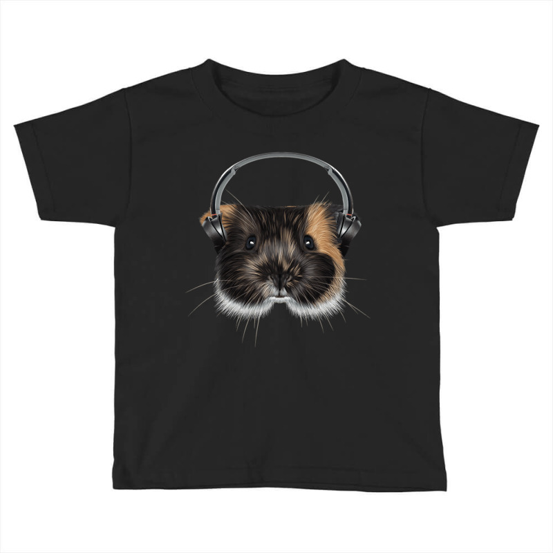 Guinea Pig With Headphones, Guinea Pig With Headphones Art, Guinea Pig Toddler T-shirt by SHOPTRUI4 | Artistshot