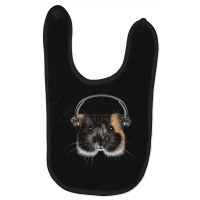 Guinea Pig With Headphones, Guinea Pig With Headphones Art, Guinea Pig Baby Bibs | Artistshot