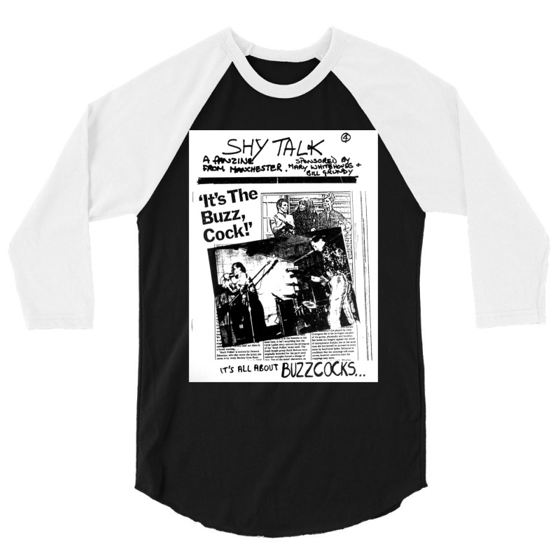 Shytalk 4   Fanzine   Buzzcocks   Manchester   Punk   Brass Tacks '77 3/4 Sleeve Shirt | Artistshot