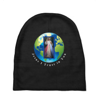 Divine Mercy World Jesus I Trust In You-qhtck Baby Beanies | Artistshot