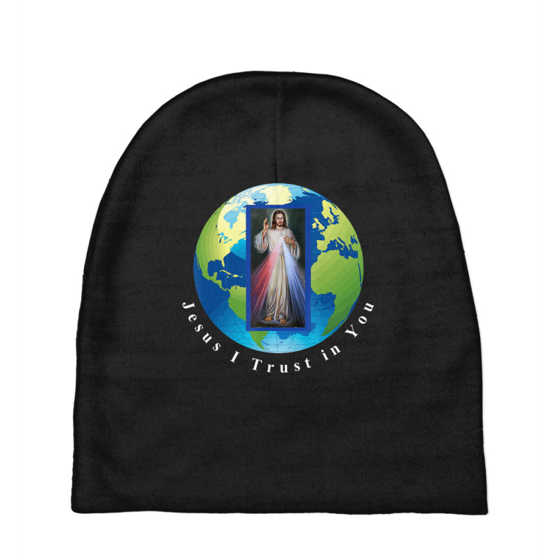 Divine Mercy World Jesus I Trust In You-qhtck Baby Beanies by thangdinhsinhelf | Artistshot