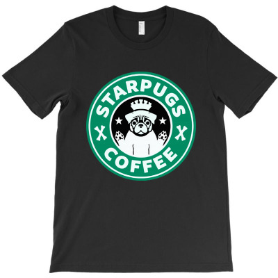 Funny Starpugs Coffee T-shirt Designed By Raharjo Putra