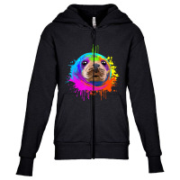 Splash Art Sea Lion Animal Seal Lover Youth Zipper Hoodie | Artistshot