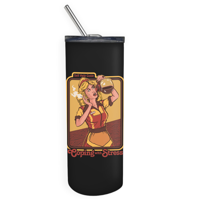 Coping With Stress 1 Skinny Tumbler | Artistshot