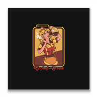 Coping With Stress 1 Metal Print Square | Artistshot