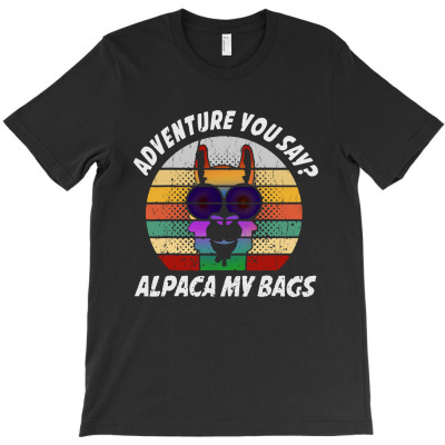 Vintage Alpaca Adventure T-shirt Designed By Raharjo Putra