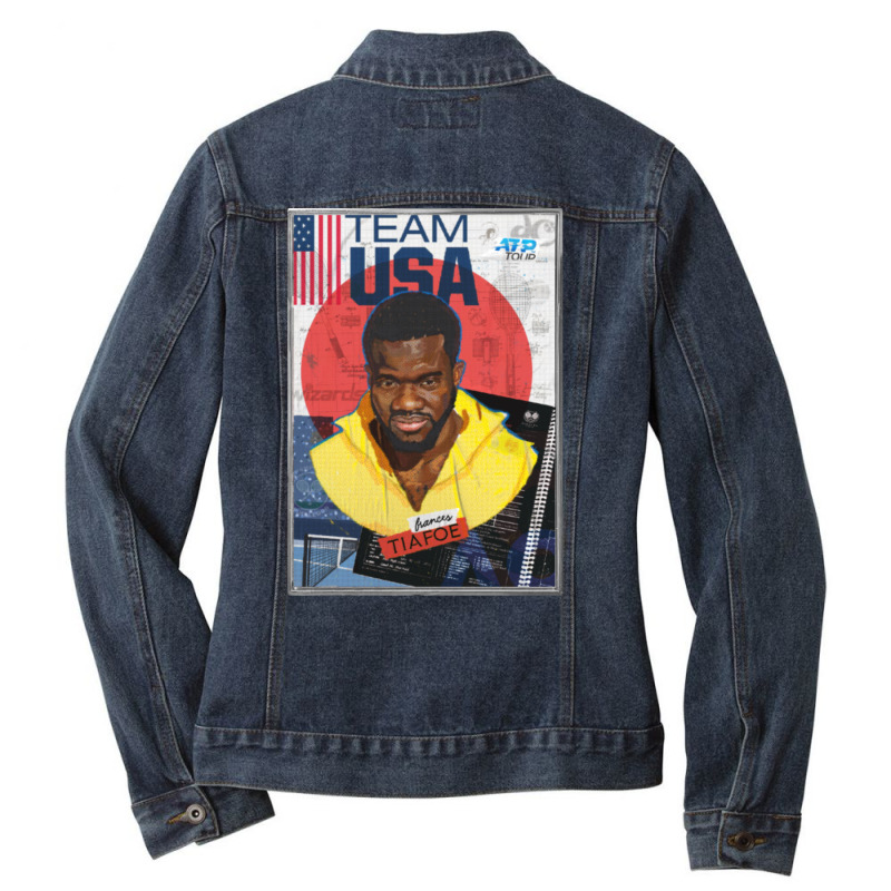 Frances Tiafoe Ladies Denim Jacket by cm-arts | Artistshot