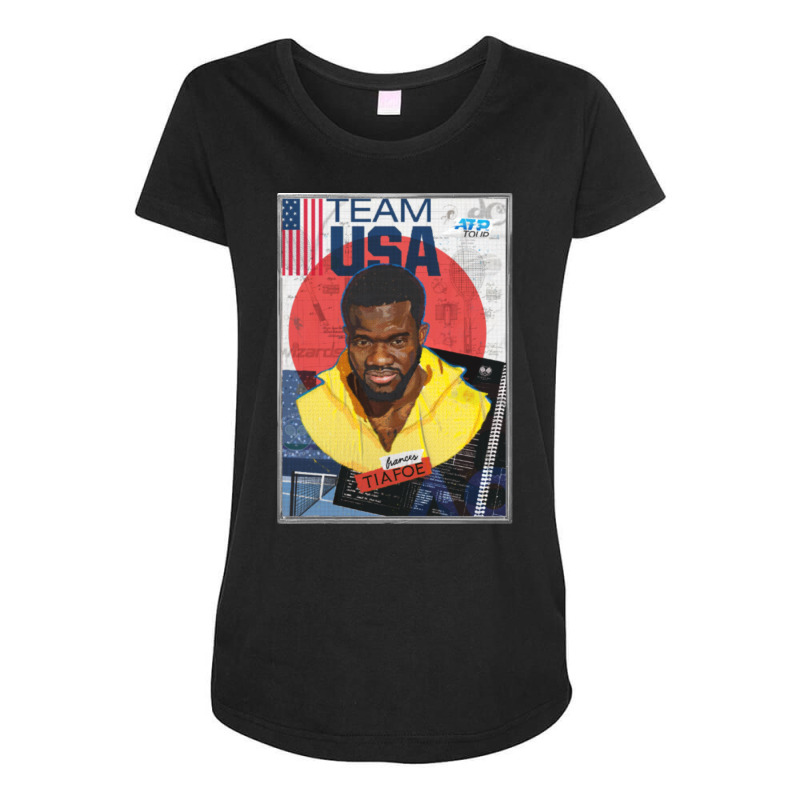 Frances Tiafoe Maternity Scoop Neck T-shirt by cm-arts | Artistshot