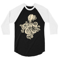 Steampunk Animal Octopus Steampunk Octopus Animal Lover 3/4 Sleeve Shirt | Artistshot