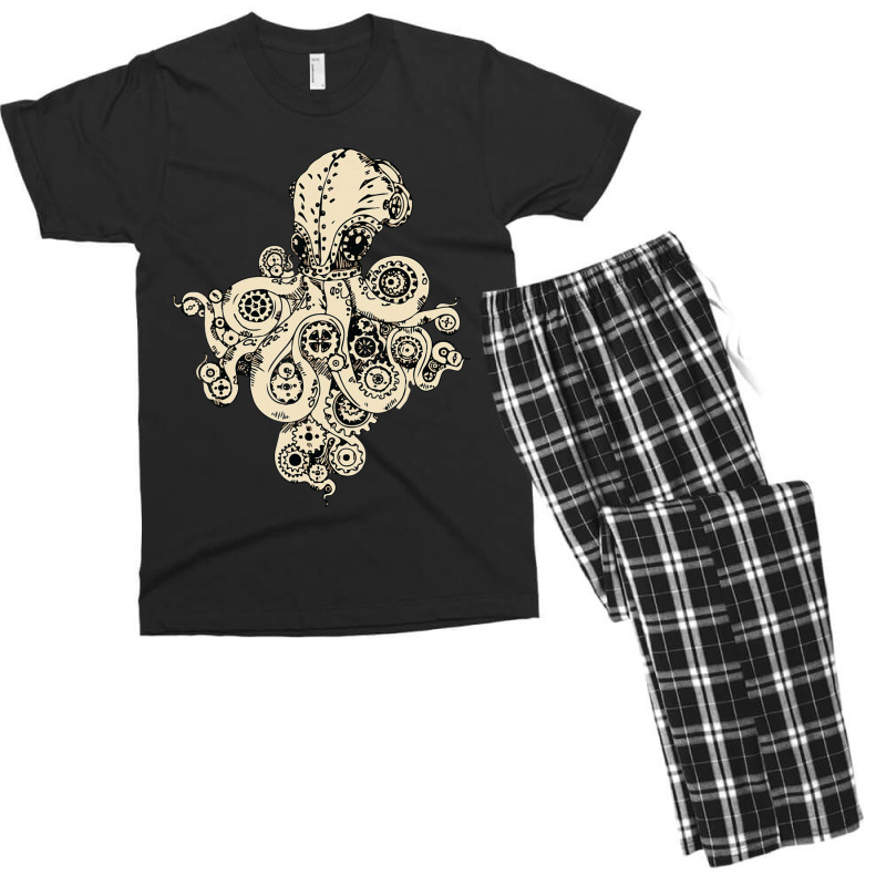 Steampunk Animal Octopus Steampunk Octopus Animal Lover Men's T-shirt Pajama Set | Artistshot