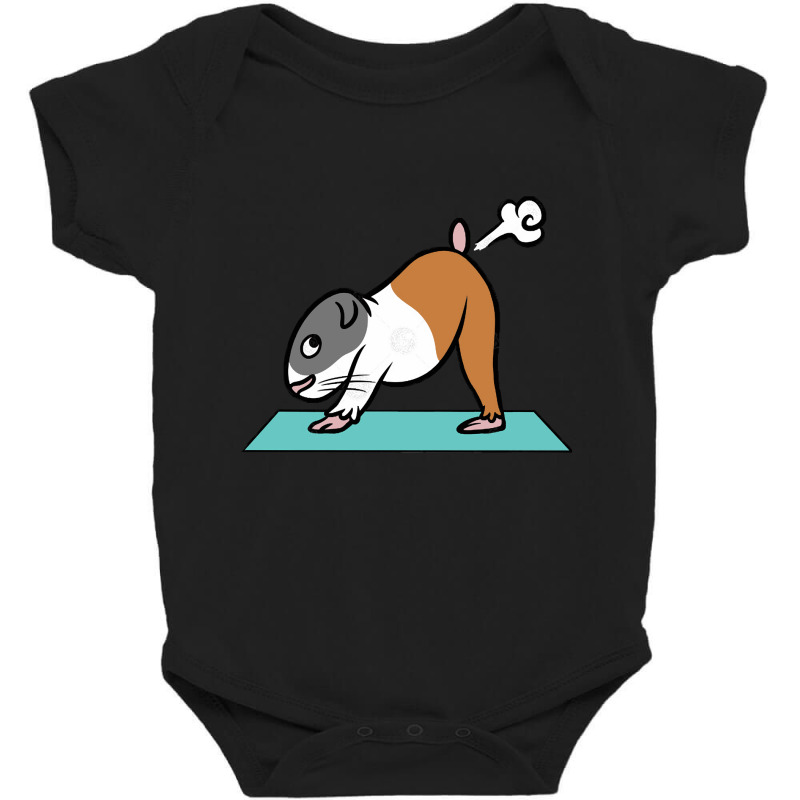 Guinea Pig Yoga Pose, Guinea Pig Yoga Pose Vintage, Guinea Pig Yoga Po Baby Bodysuit | Artistshot