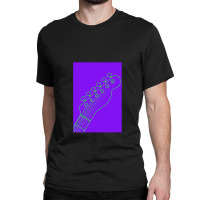 Retro Color Purple And Green Telecaster Headstock Classic T-shirt | Artistshot