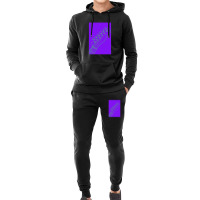 Retro Color Purple And Green Telecaster Headstock Hoodie & Jogger Set | Artistshot