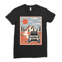 Trail 4runner Overlanding Vibes Premium T Shirt Ladies Fitted T-shirt | Artistshot