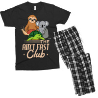 The Aint Fast Club And Cute Slow Animals Men's T-shirt Pajama Set | Artistshot