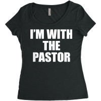 I'm With The Pastor Christian, Cute Pastors Wife Tshirt Women's Triblend Scoop T-shirt | Artistshot