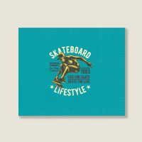 Skate Lifestyle Landscape Canvas Print | Artistshot