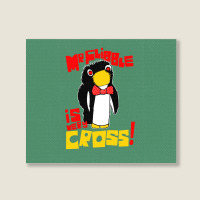 Mr Flibble Is Very Cross Landscape Canvas Print | Artistshot