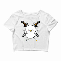 Angry Duck With A Sword   - Copy Crop Top | Artistshot