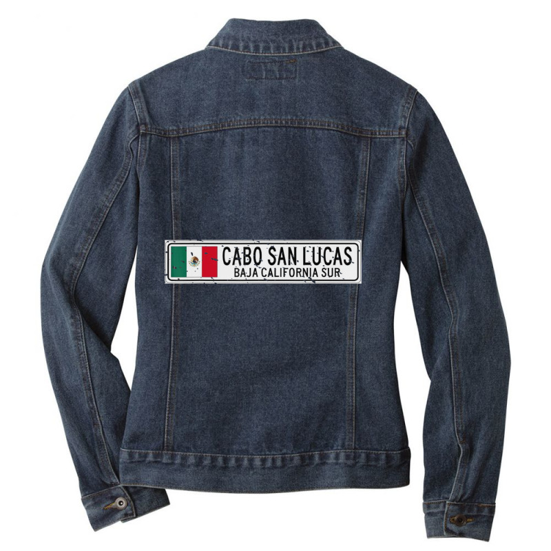 Cabo San Lucas Baja California Sur Ladies Denim Jacket by cm-arts | Artistshot