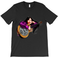 Buffy Sainte Marie - An Illustration By Paul Cemmick T-shirt | Artistshot