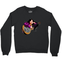 Buffy Sainte Marie - An Illustration By Paul Cemmick Crewneck Sweatshirt | Artistshot