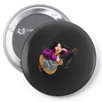 Buffy Sainte Marie - An Illustration By Paul Cemmick Pin-back Button | Artistshot