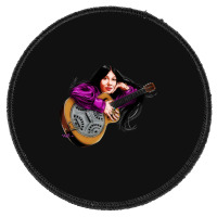 Buffy Sainte Marie - An Illustration By Paul Cemmick Round Patch | Artistshot