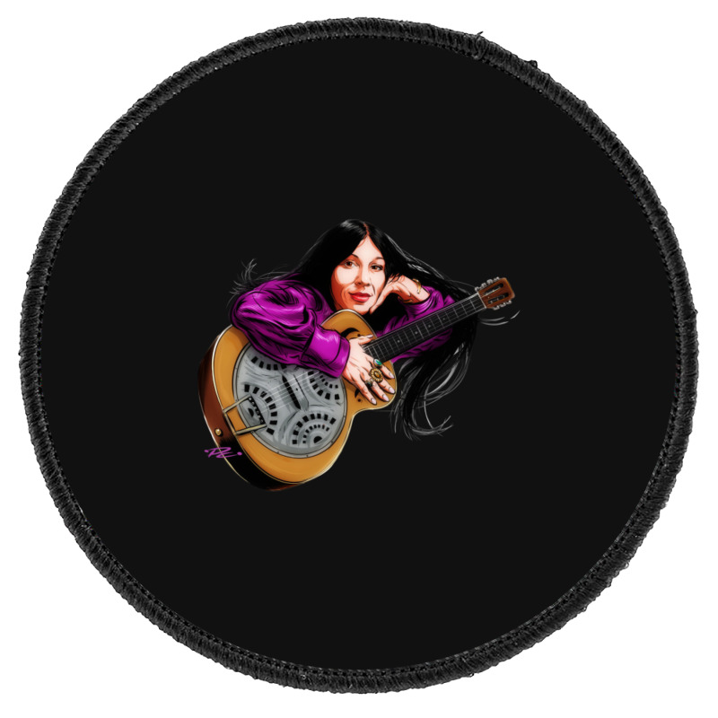 Buffy Sainte Marie - An Illustration By Paul Cemmick Round Patch | Artistshot