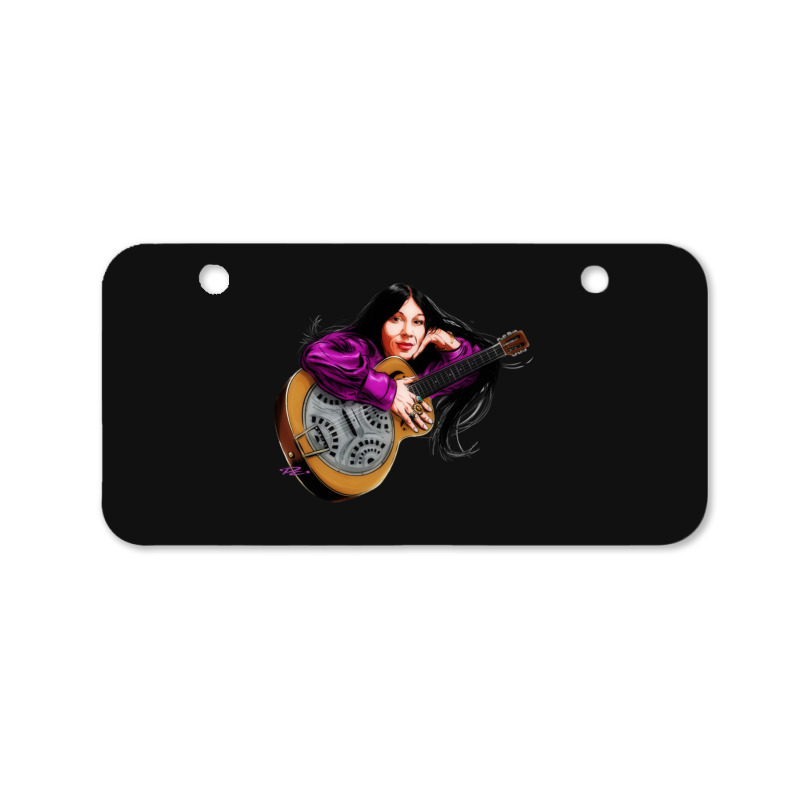 Buffy Sainte Marie - An Illustration By Paul Cemmick Bicycle License Plate | Artistshot