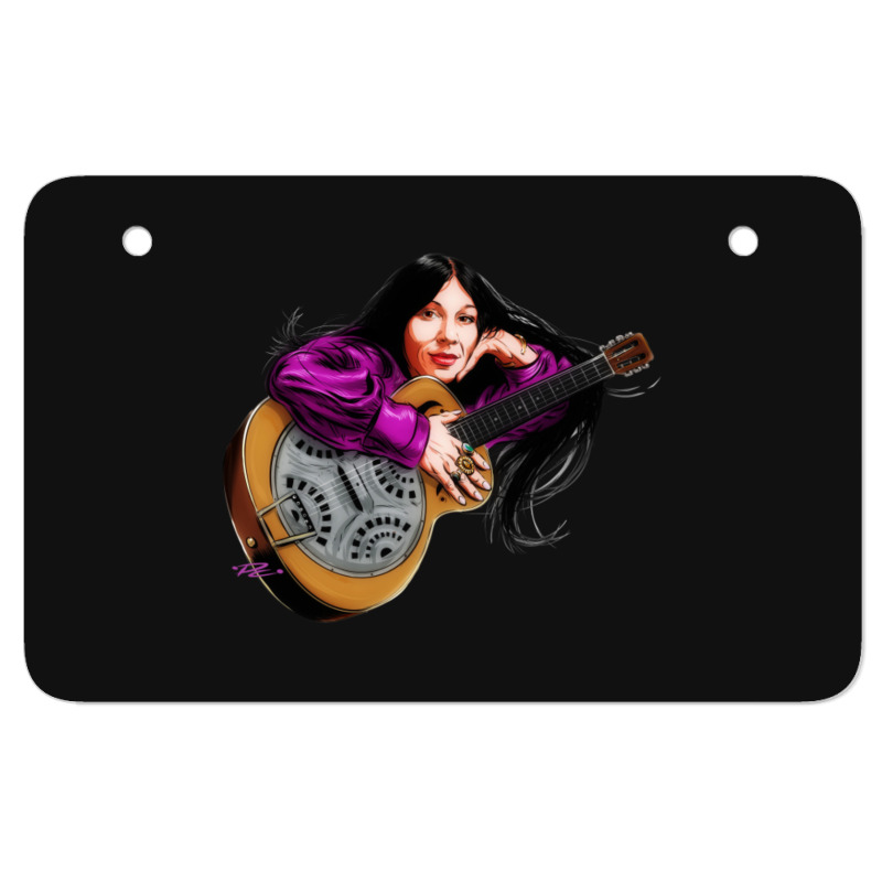 Buffy Sainte Marie - An Illustration By Paul Cemmick Atv License Plate | Artistshot