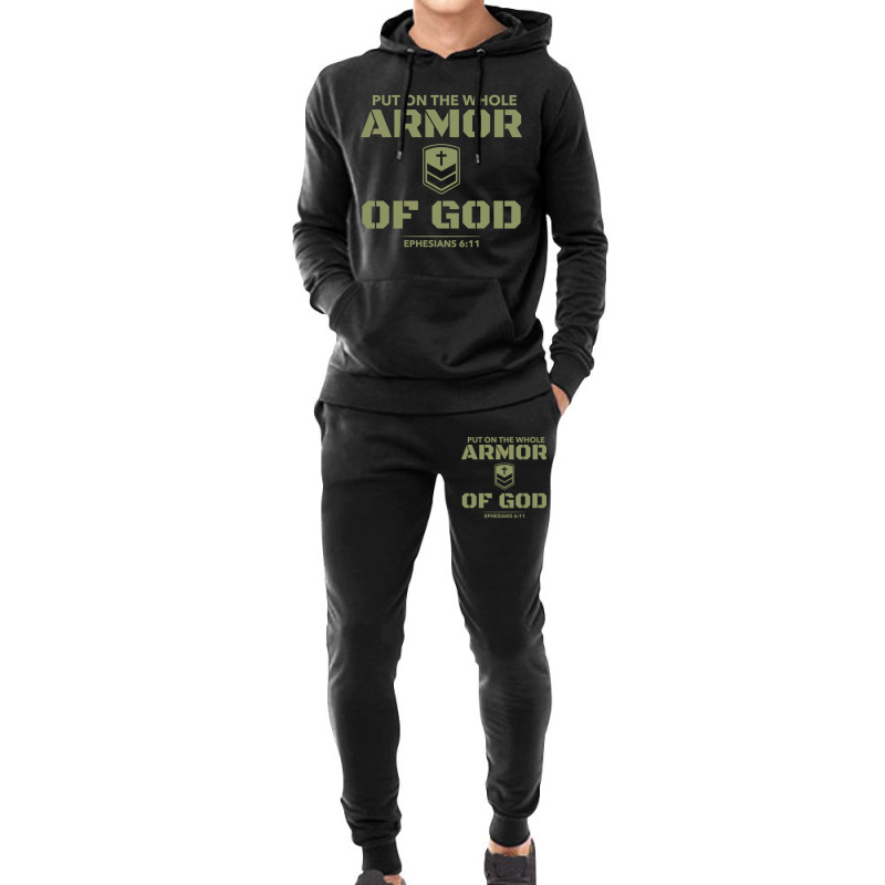 Armor Of God Warrior Bible Verse Ephesians 611 Military Long Sleeve T Hoodie & Jogger Set | Artistshot