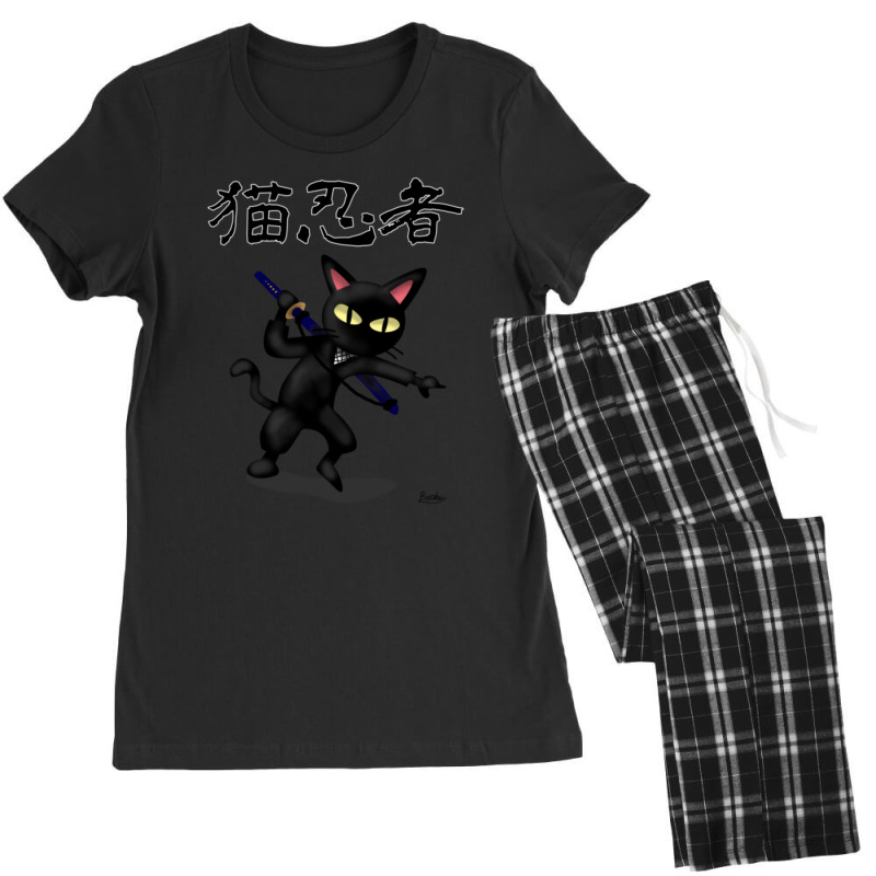 Ninja Cat Women's Pajamas Set by cm-arts | Artistshot