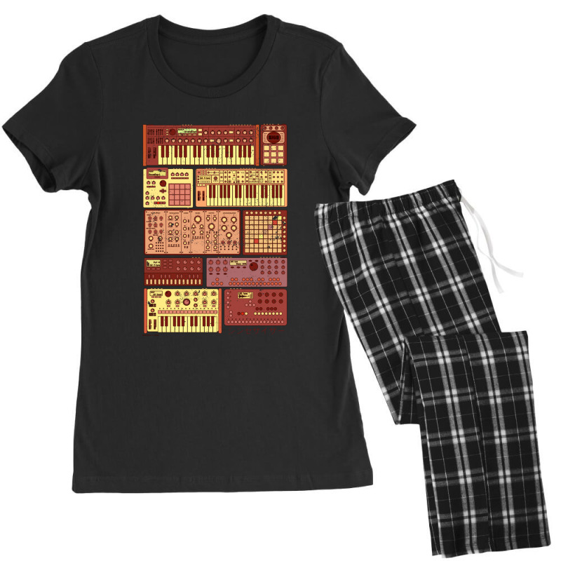 Synthesizers And Electronic Music Instruments Women's Pajamas Set by cm-arts | Artistshot