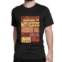 Synthesizers And Electronic Music Instruments Classic T-shirt | Artistshot